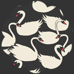 Swanlings Bevy Nightfall in Canvas Organics