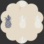 Ananas Cream in Canvas