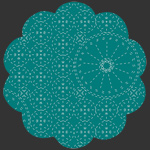 Sashiko Florette Teal