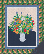 Wildflower Bouquet Borders QUILT KIT with backing