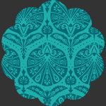 Coquille Damask Teal
